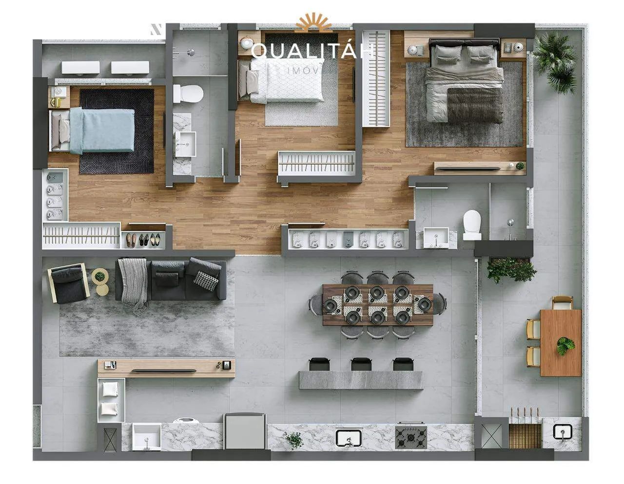 Apartamento à venda com 3 dormitórios no Edifício Torres da Brava - Sirena - Foto 3