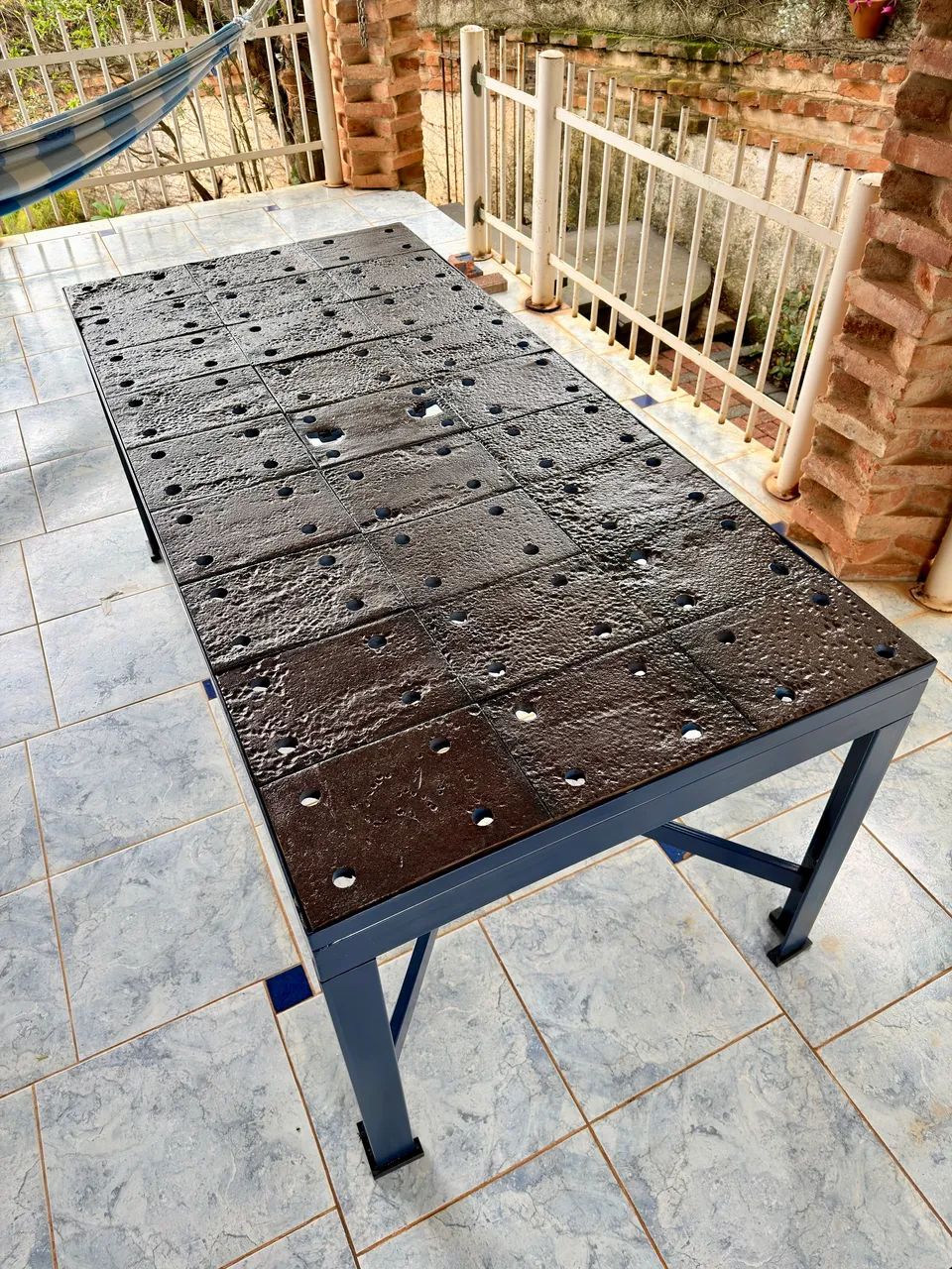 Mesa com Placas de Apoio Ferroviário em Ferro Fundido - Foto 4