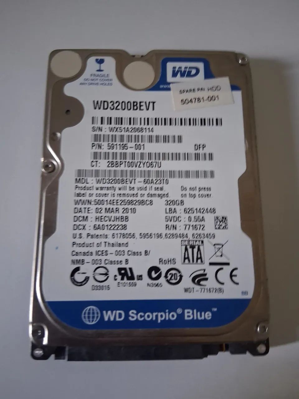 Hd 320 gb 2,5