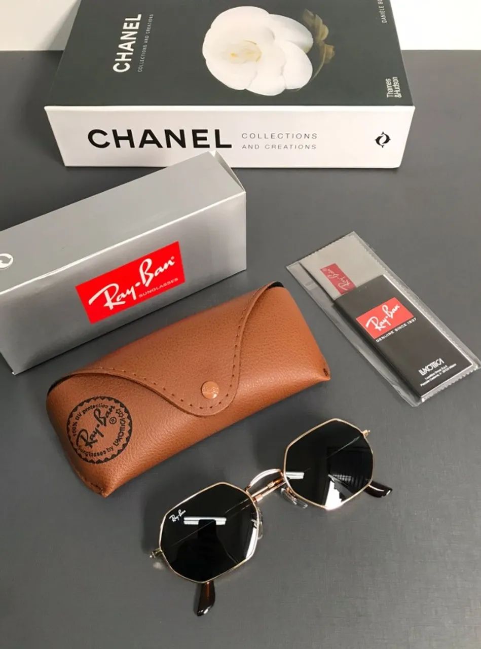 óculos de sol ray ban octagonal tradicional - Foto 5