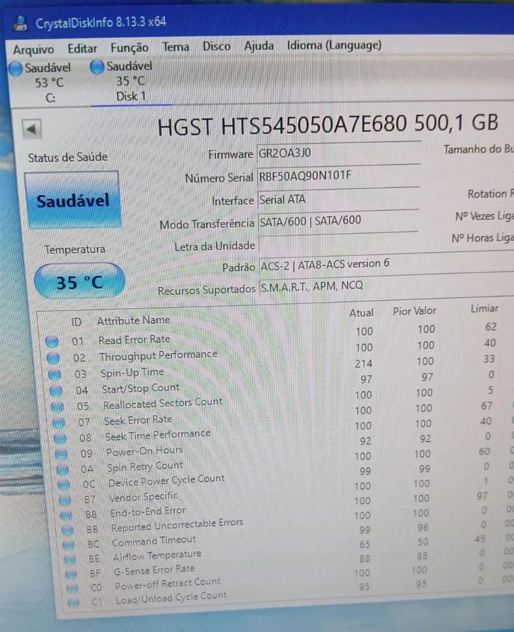 HD Notebook 500GB 100% - Foto 2
