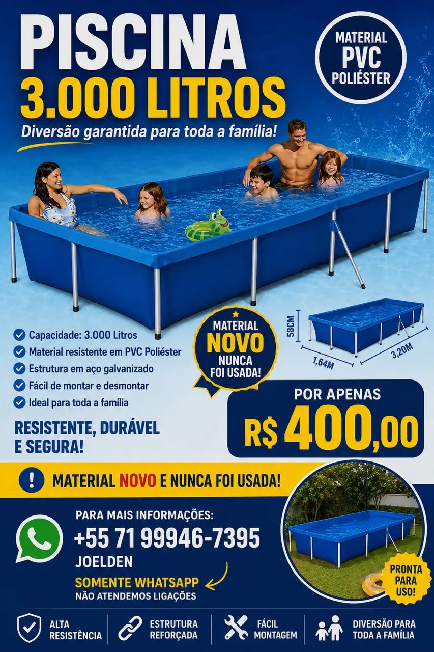 Piscina 3000L 