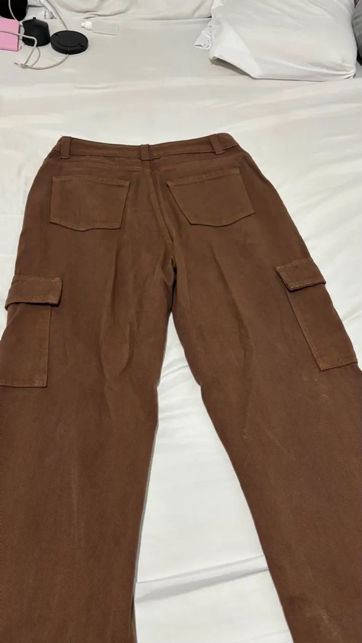 Calça Cargo Marrom - Foto 4