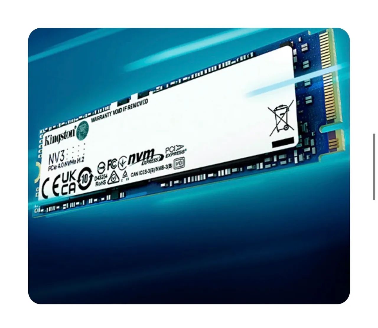 SSD Kingston 1TB M.2 2280 NV3 PCIe 4.0 NVMe  - Foto 3
