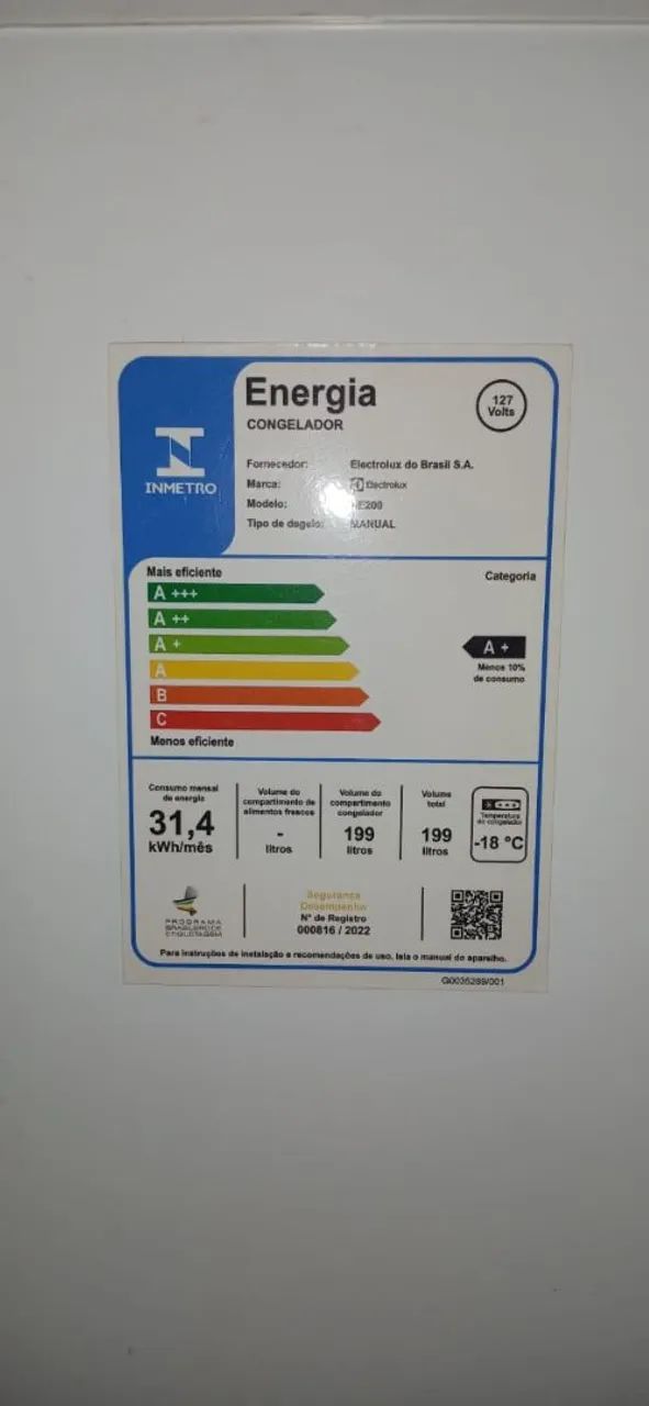 Freezer Electrolux 200L branco  - Foto 2