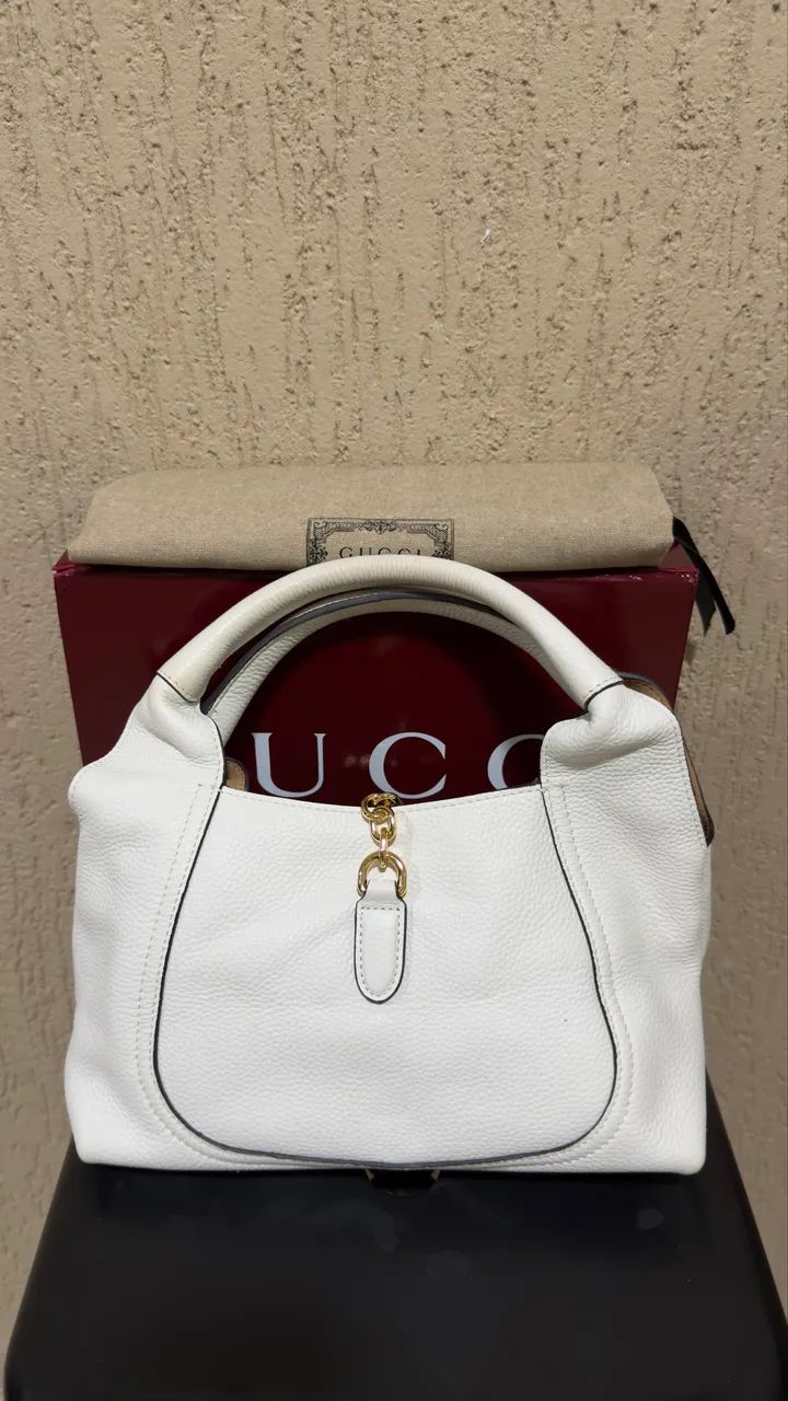 Bolsa Gucci Softbit branca  - Foto 2