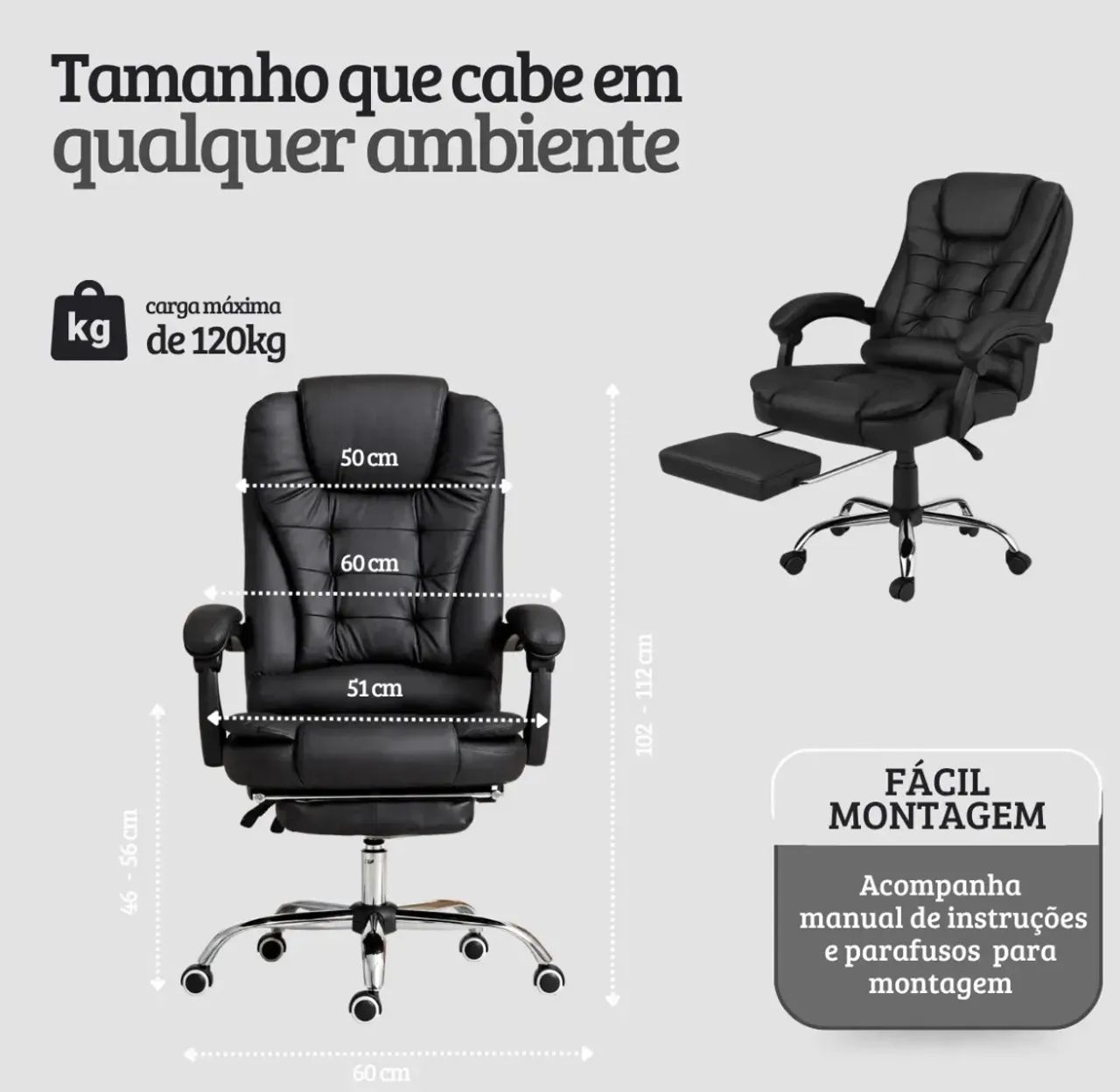 Cadeira tipo presidente  - Foto 3