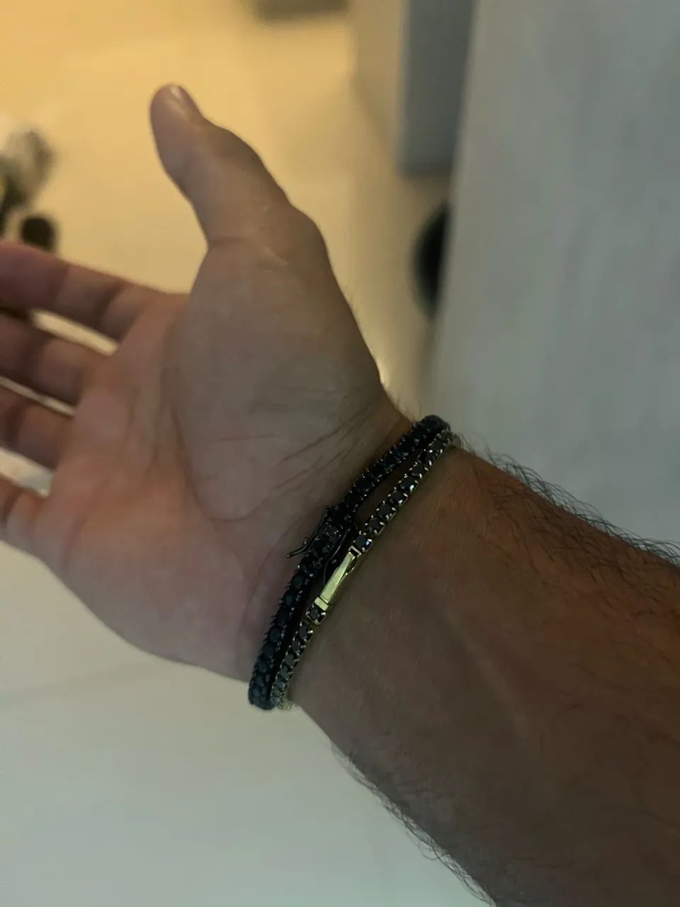 Pulseira Riviera Prata Banhada a Ouro!!  - Foto 5