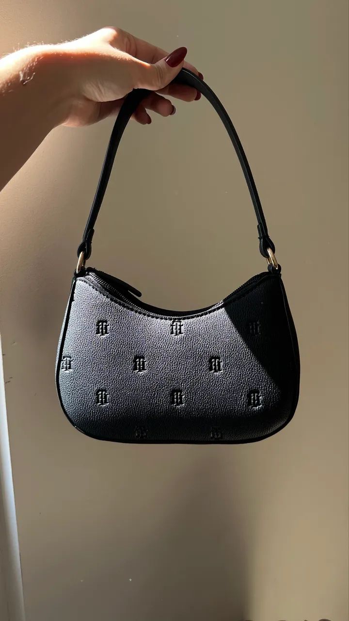 Bolsa Tommy Hilfiger Shoulder Bag Preta - Foto 5
