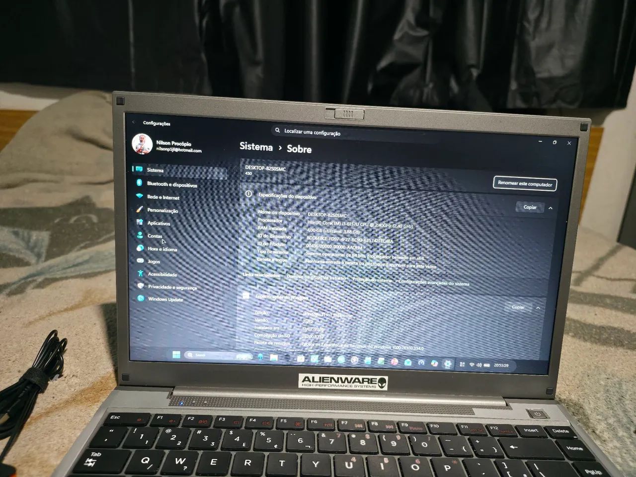 Notebook 14 polegadas compag pressario c434 i3 de 6th 4gb ssd nvme 256 e 1 HD de 1 terá  - Foto 2