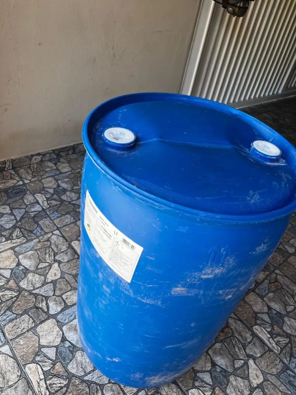 Tambor de plástico azul