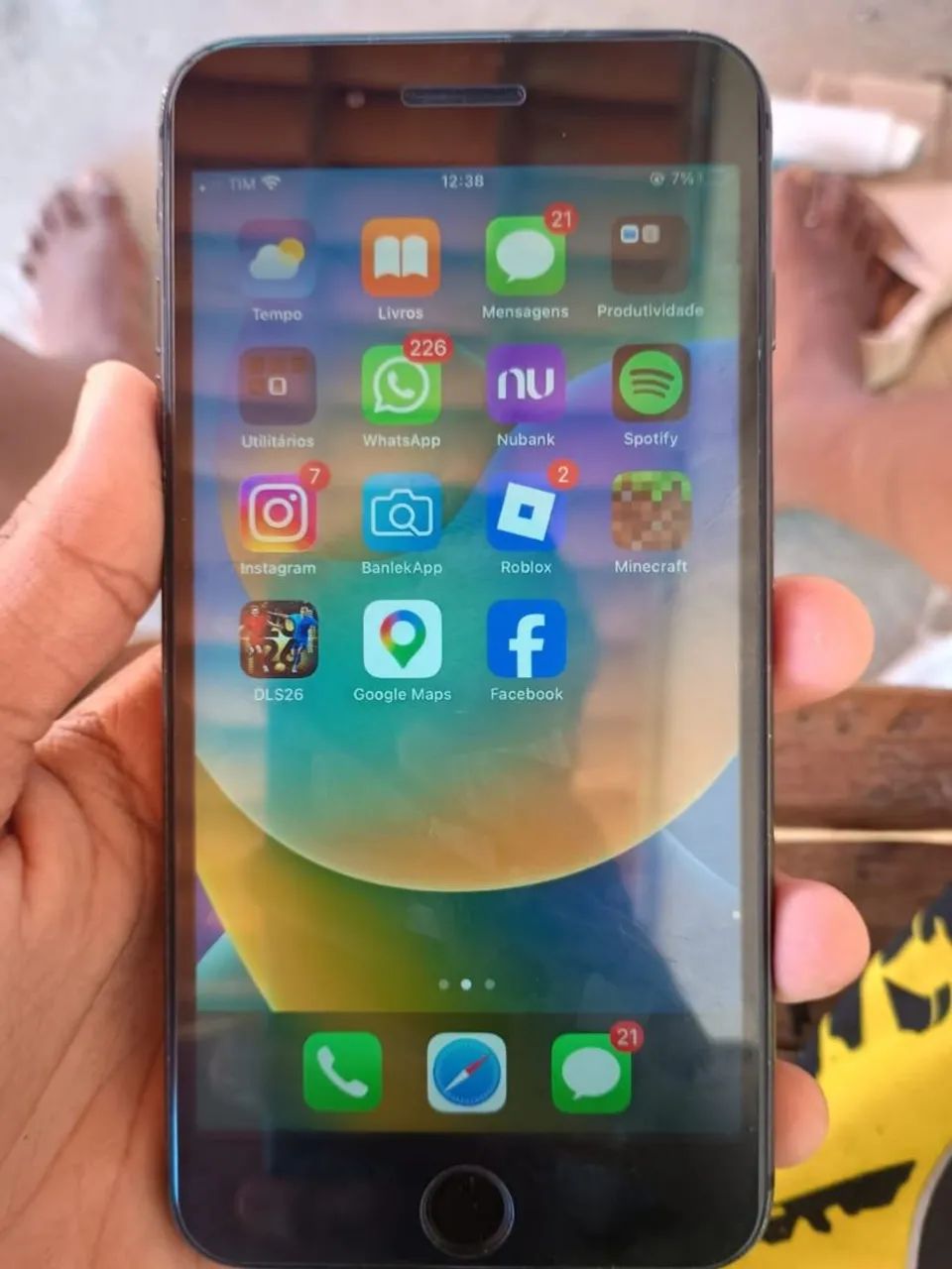 Iphone 8 plus com tela original  - Foto 2