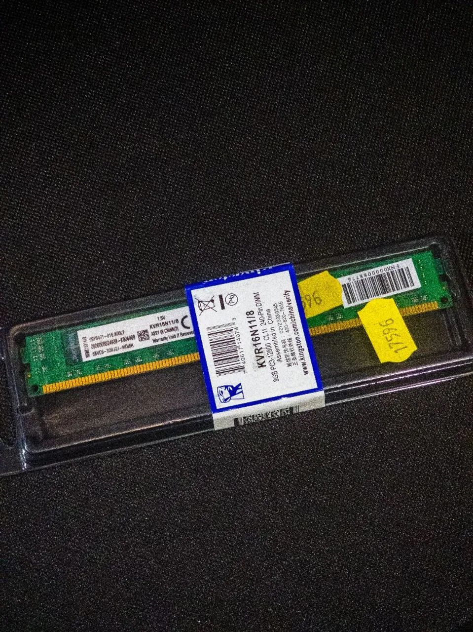Memória Kingston 8GB / 1600MHz DDR3 / Desktop KVR16N11/8 - Foto 2