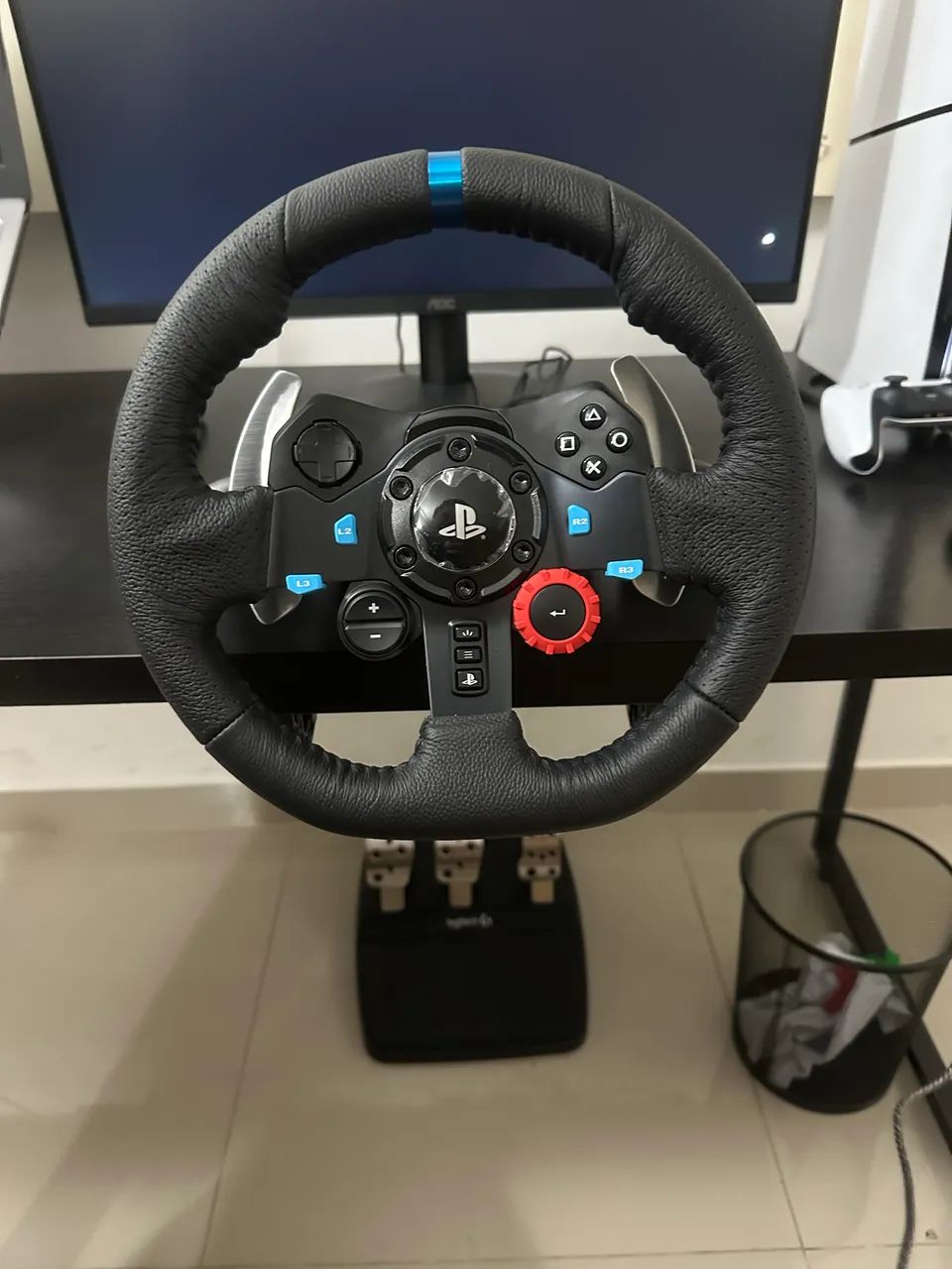 Volante Logitech G29 PC, PS4 e PS5  - Foto 4