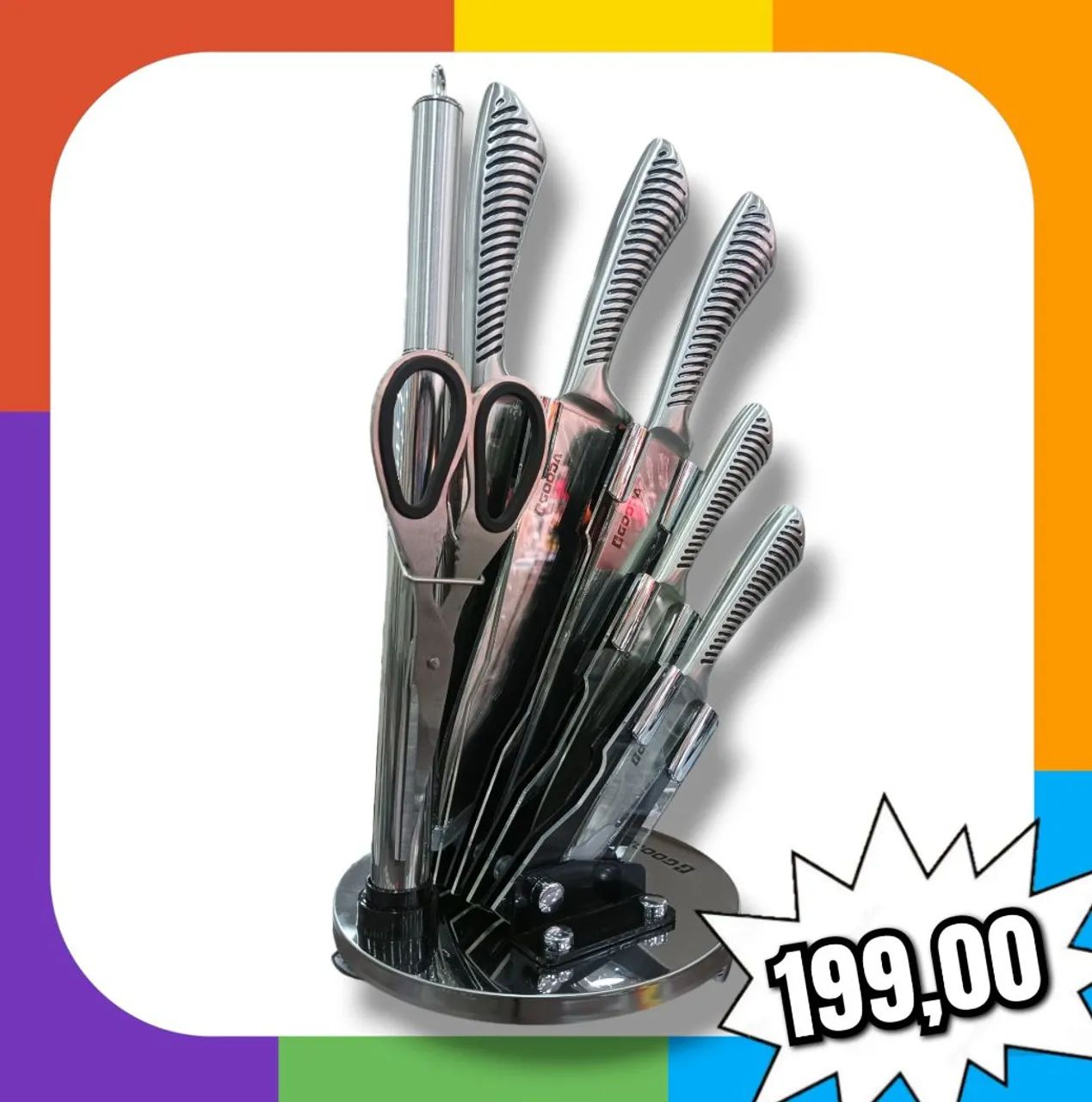 Faqueiro kit com 8 peças  - Foto 3
