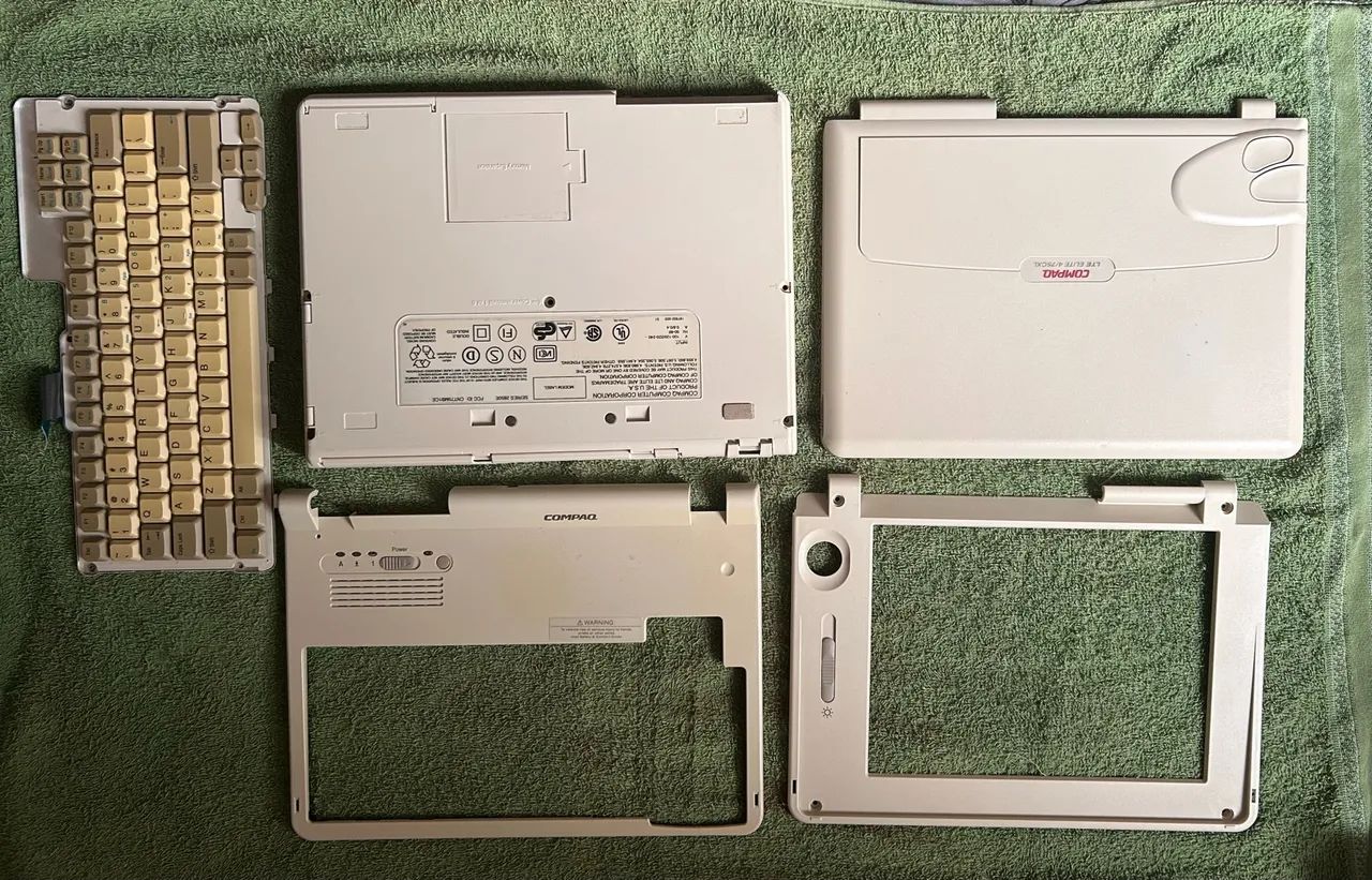 Carcaça completa - notebook Compaq LTE elite 4/75cxl Perfeita!