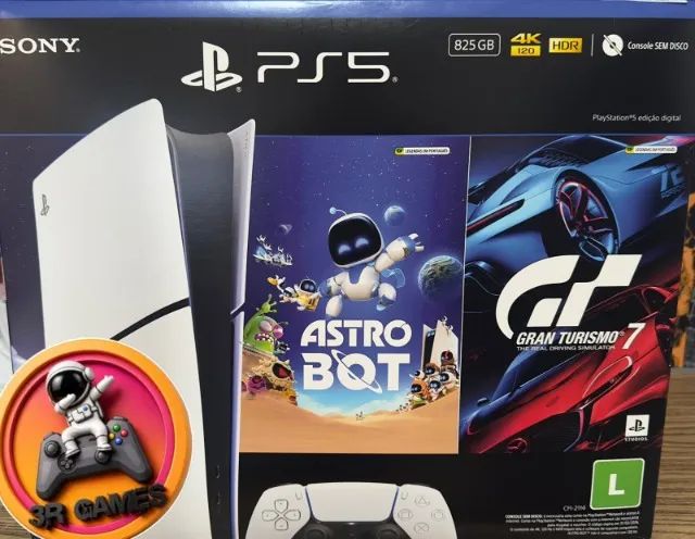 Ps5 Slim Lacrado +2 jogos 