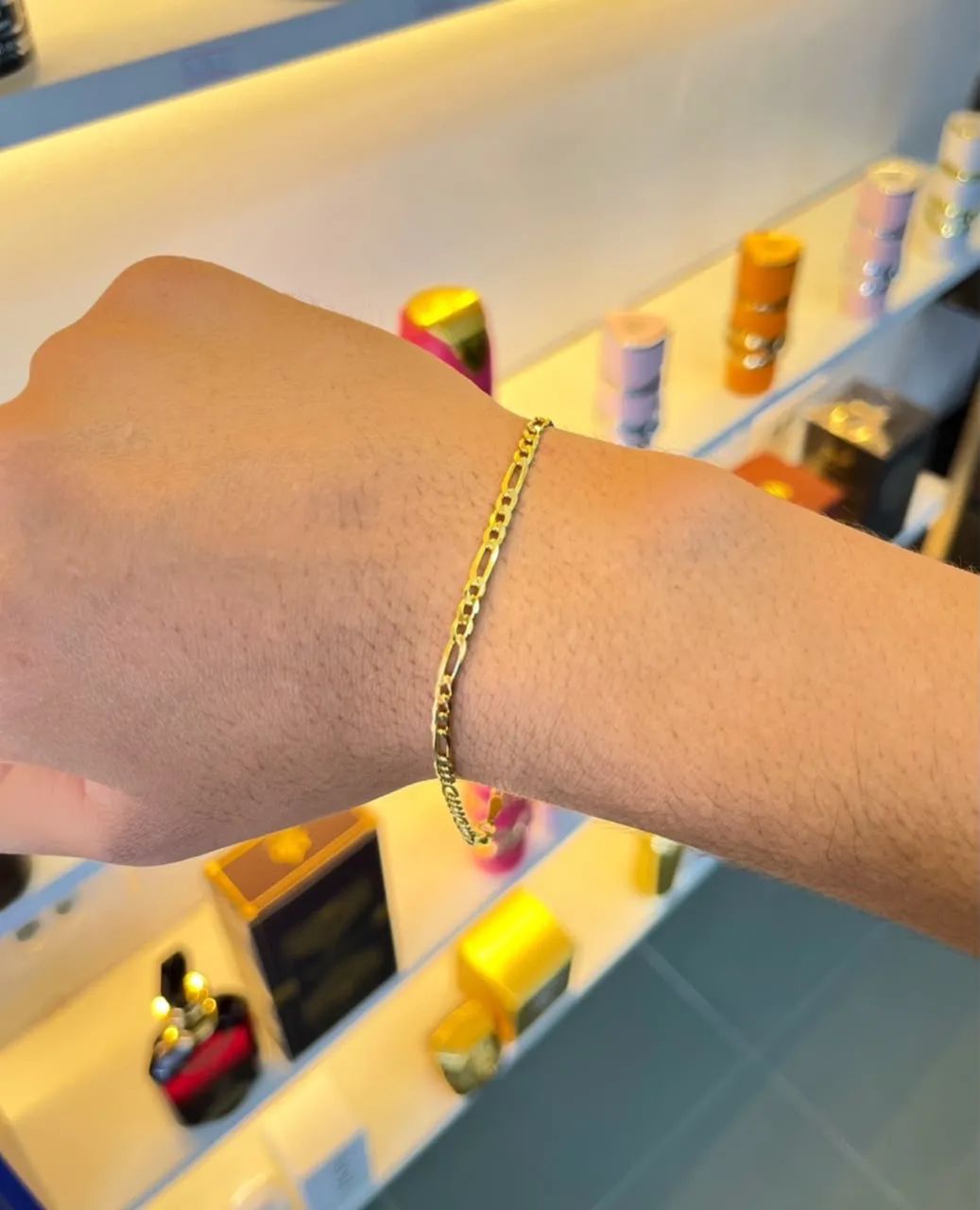 Pulseira Prata banhada ouro - Foto 3