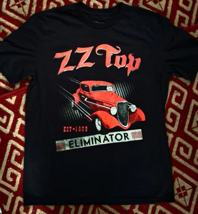 camisetas zz top, the cult, dio, CBGB, slash, ziggy stardust
