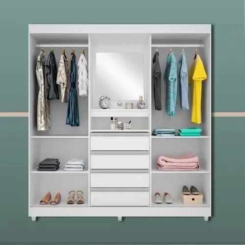 VENDO GUARDA-ROUPA USADO BRANCO - Foto 2