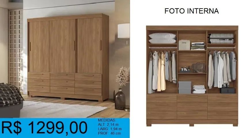 Roupeiro novidade -compre hoje e receba em até 72 horas