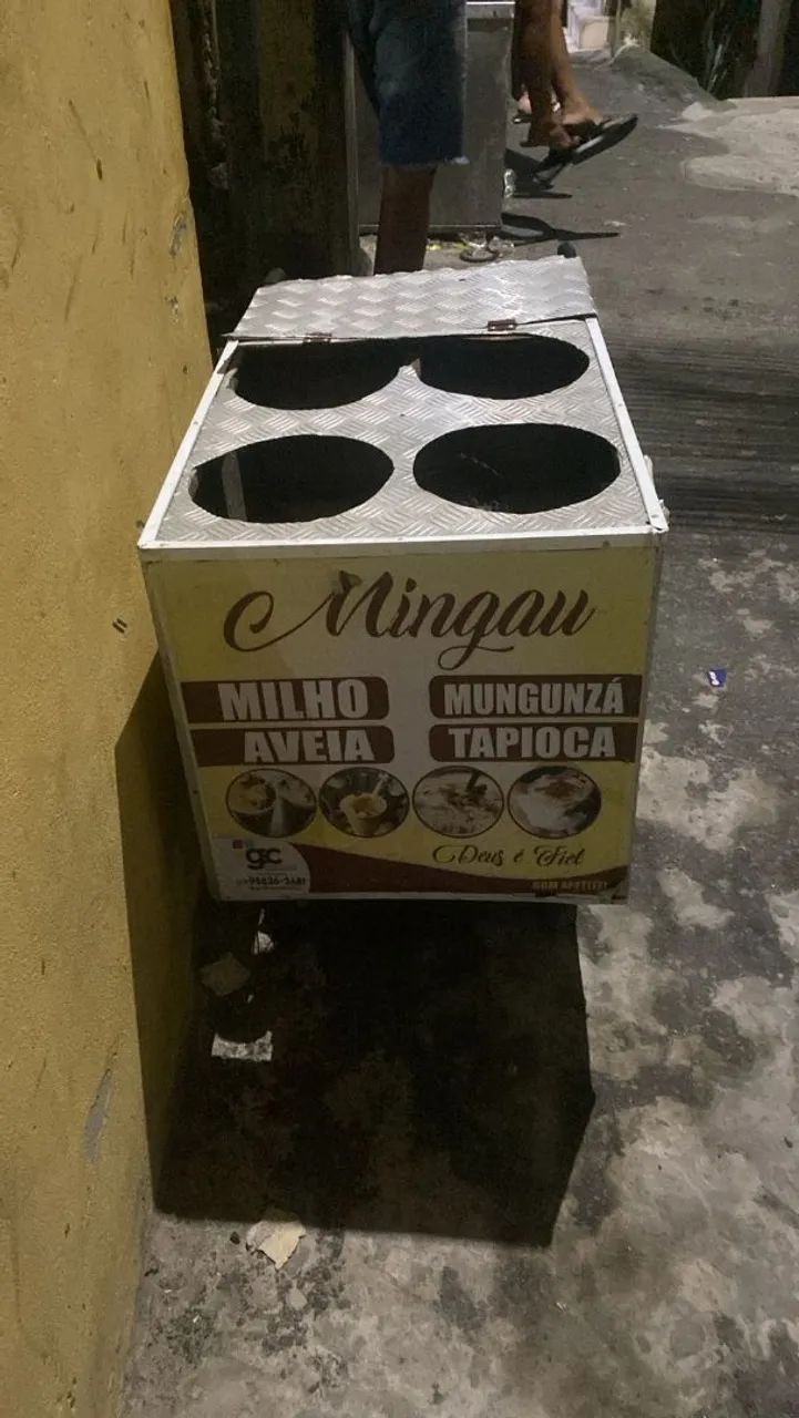 Carrinho de sopa e mingau 