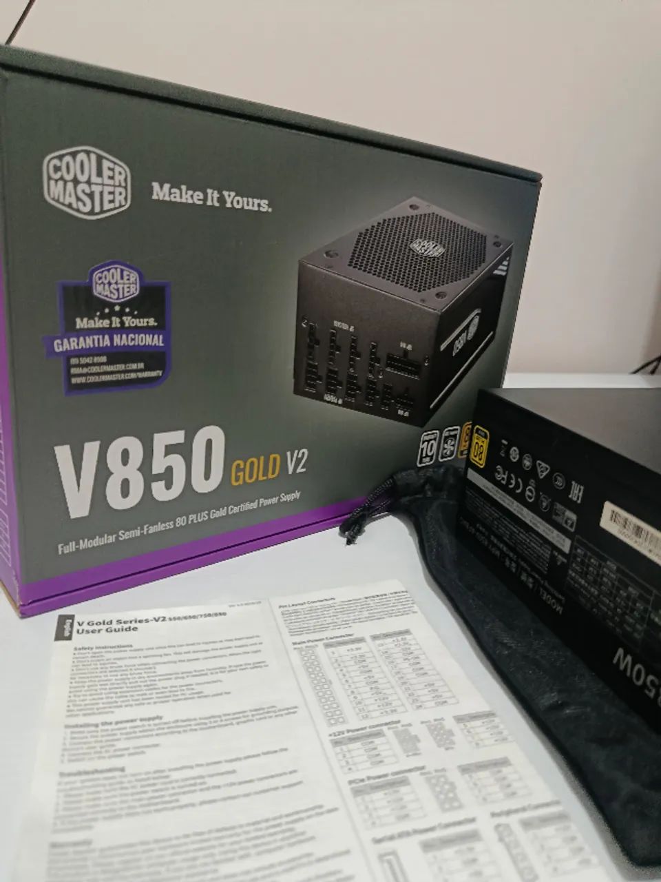 Fonte Cooler Master V850 V2 850W - COM DEFEITO - LEIA A DESCRIÇÃO - Foto 2