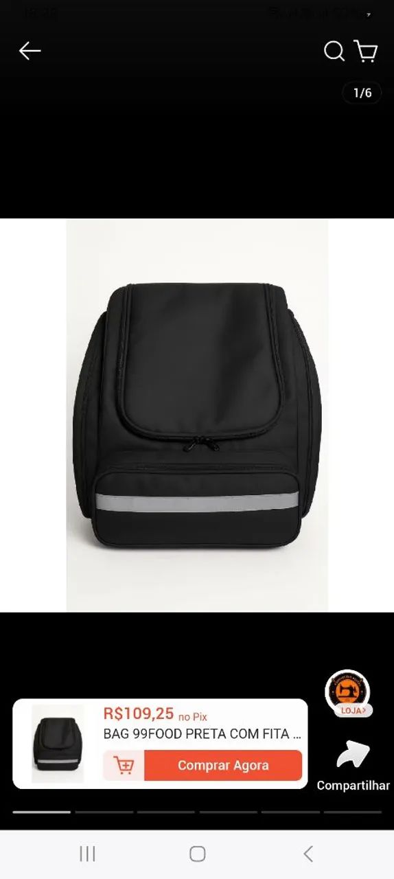Bag de entrega dobrável sem isopor
