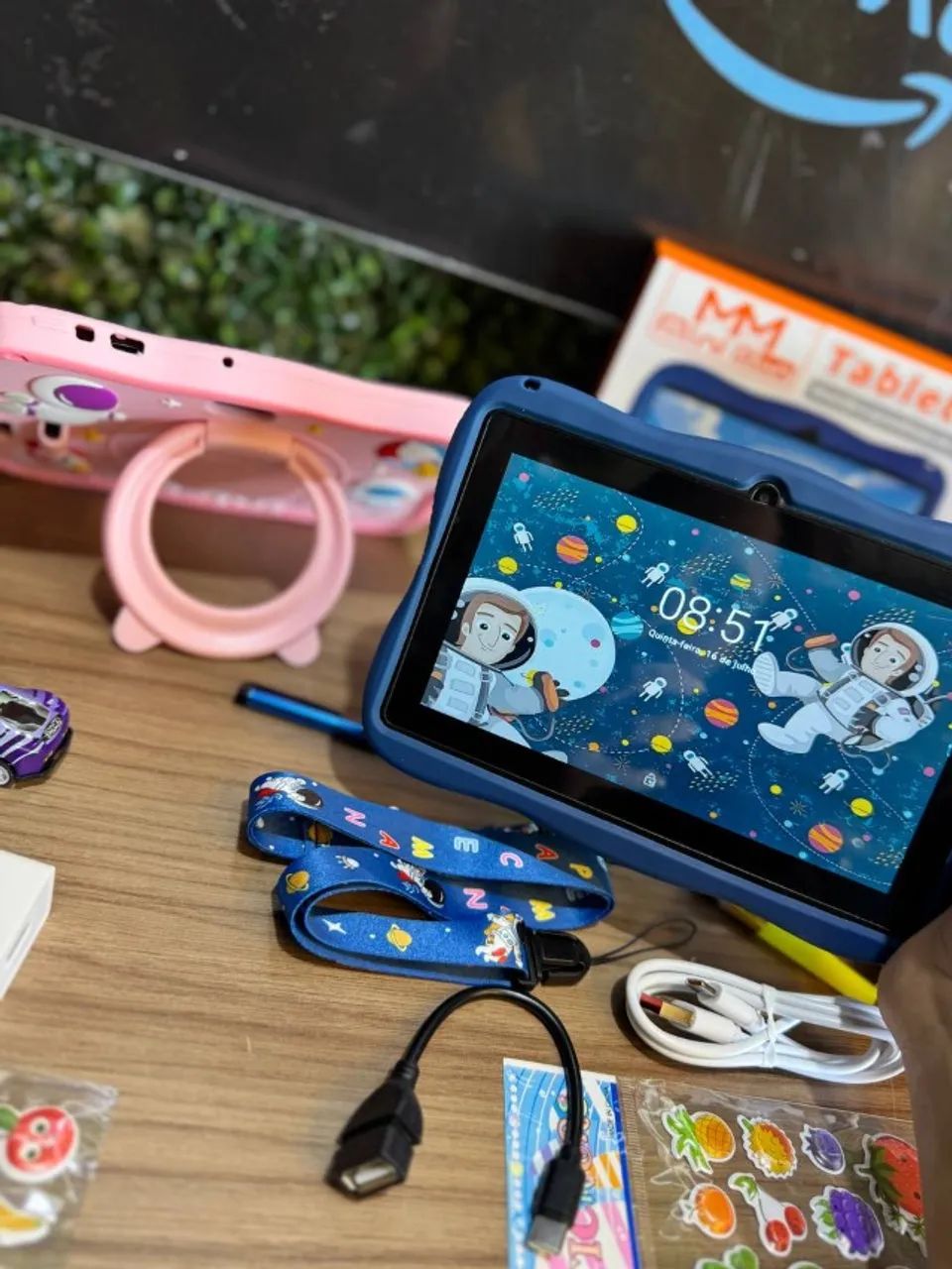 Tablet Infantil Azul Mini Men 128G - PRODUTO NOVO COM GARANTIA - Foto 5