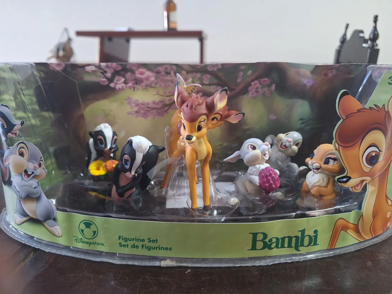 Playset raro antigo Bambi original Disney Store