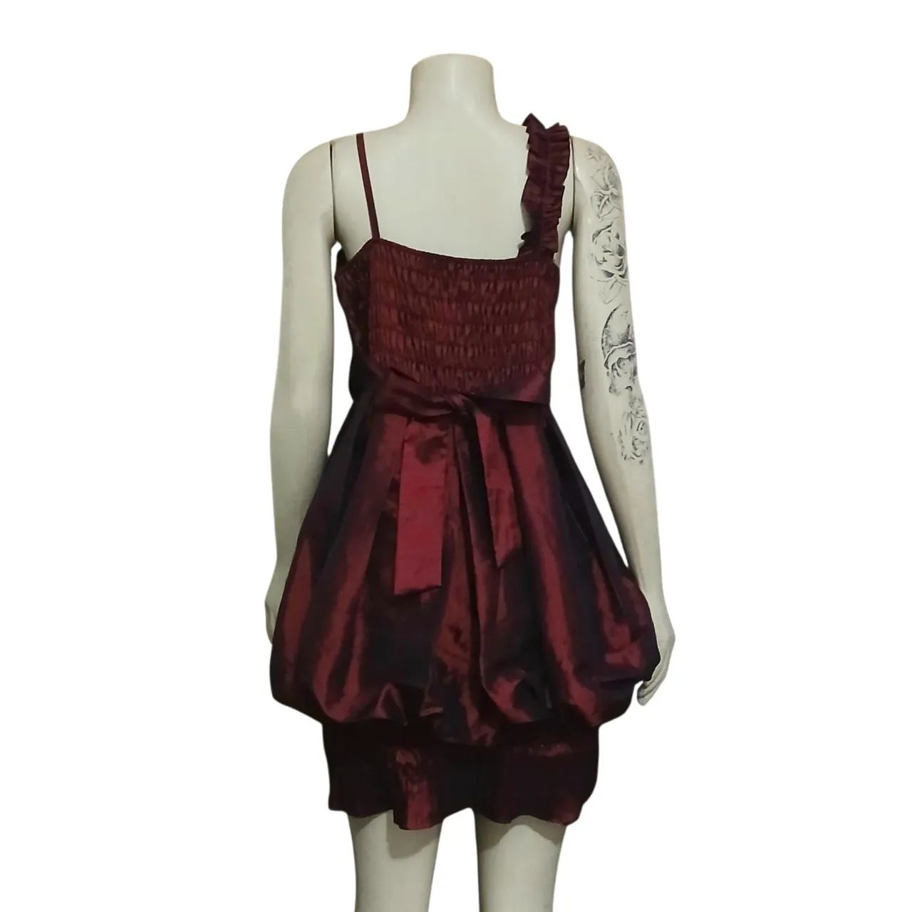 Vestido de festa vinho tam G cód 045 - Foto 2