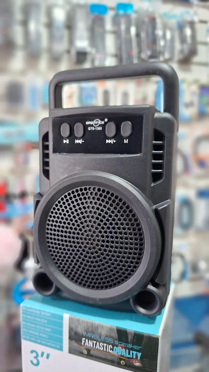 Caixa de som Bluetooth com rádio FM - Foto 2