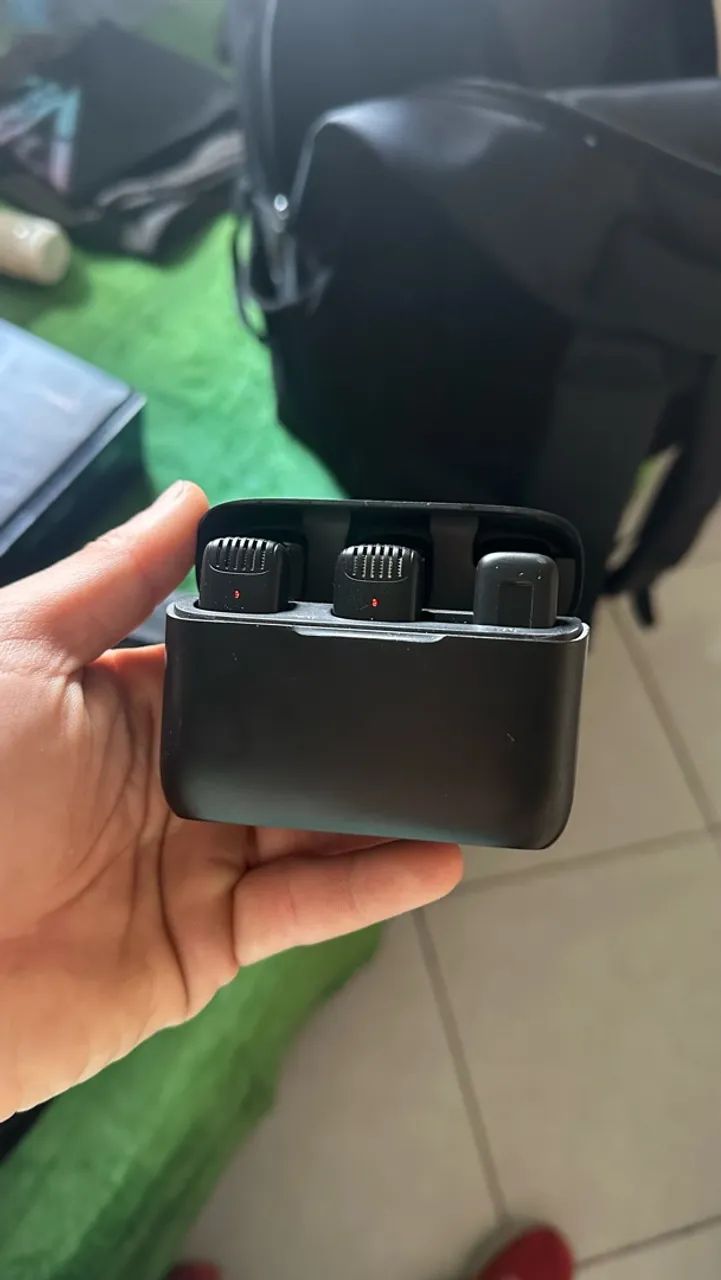 Microfone Sem Fio Ulanzi J12 Lapela 2 Mics P/ Ios Iphone - Foto 2