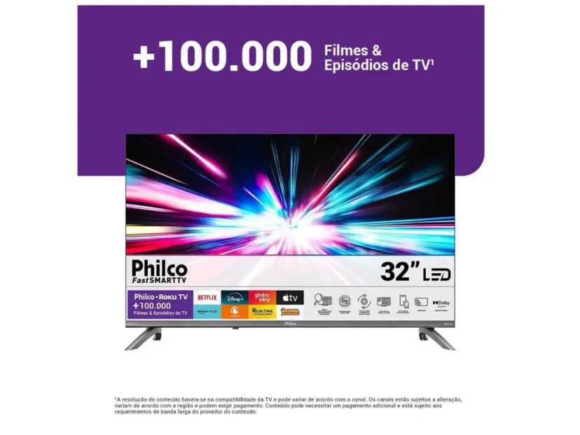 Smart TV 32" Philco P32CRB Roku TV