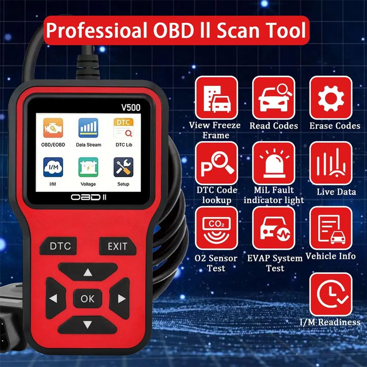 Scaner automotivo universal 