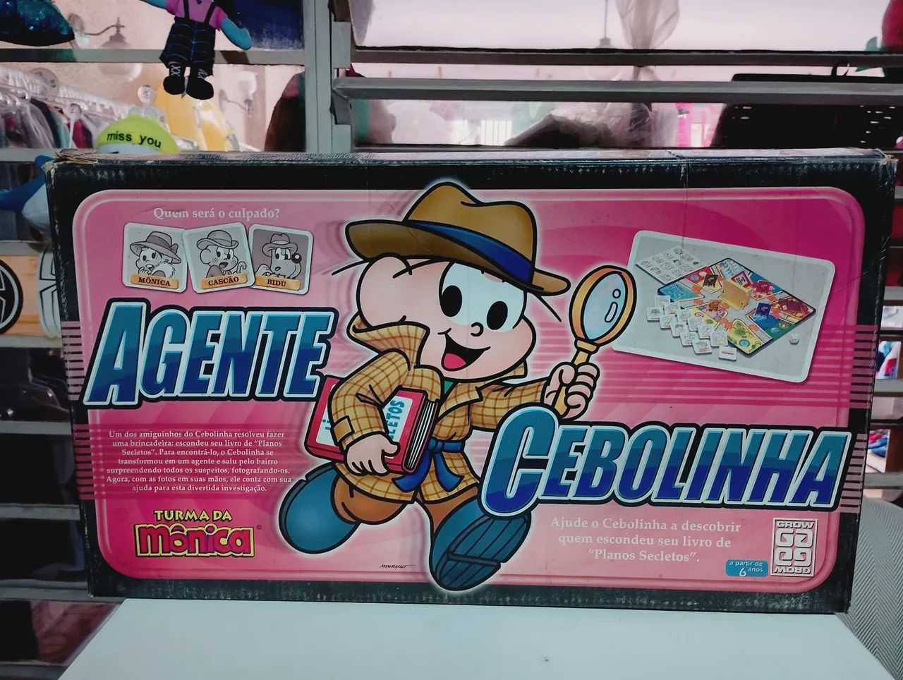 Jogo de tabuleiro Agente Cebolinha 