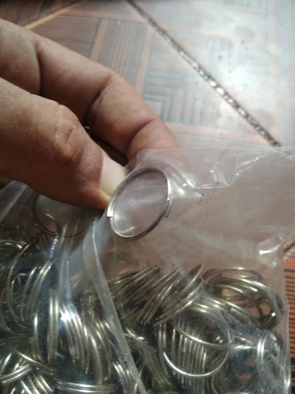 Argola para chaveiros e artesanatos - Foto 2