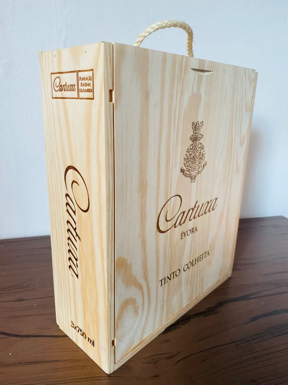 Caixa Decorativa Cartuxa Évora Vinho Tinto