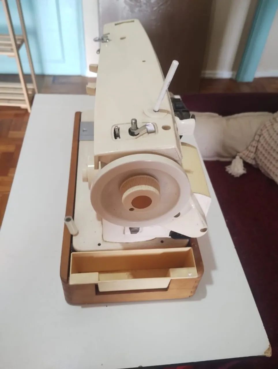 Singer Super Zig Zag 247 Original - Máquina de Costura Vintage Forte e Completa - Foto 5