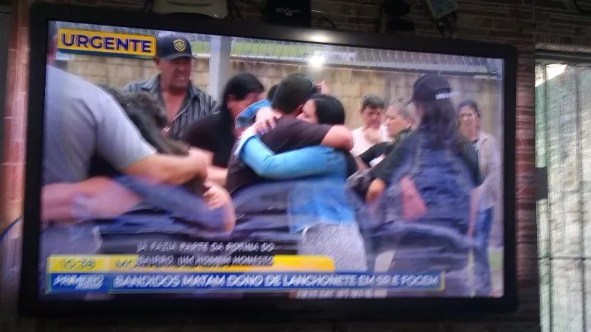 TV Philips 55 polegadas LCD com manchada tela tem guerra trocar a película polarizada  - Foto 2