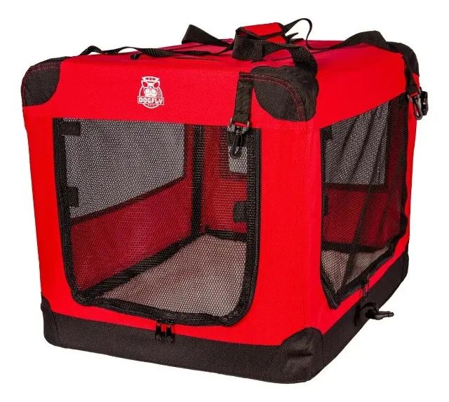 Casinha De Transporte Dobrável Dogfly Carry On Tamanho Xg