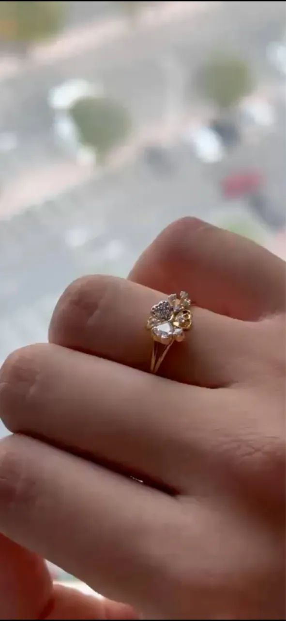 Anel ouro 18k 