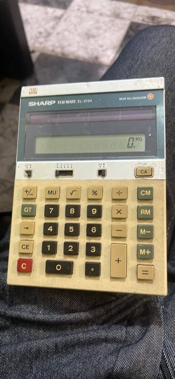 Calculadora Antiga Sharp Elsi Mate El-2124