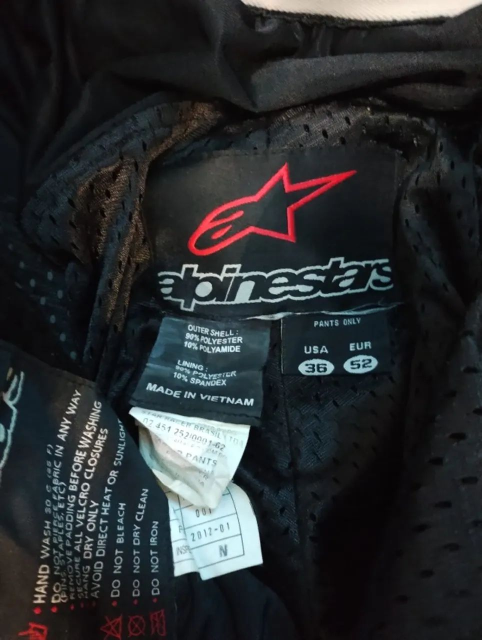 Calça alpinestars A10 flow perfurada 52 Eur  - Foto 2
