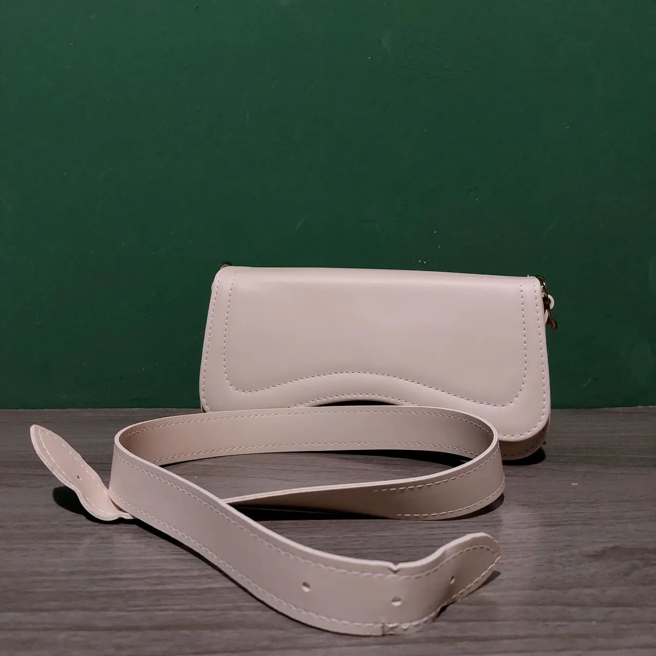Bolsa Transversal Feminina Bege - Foto 3