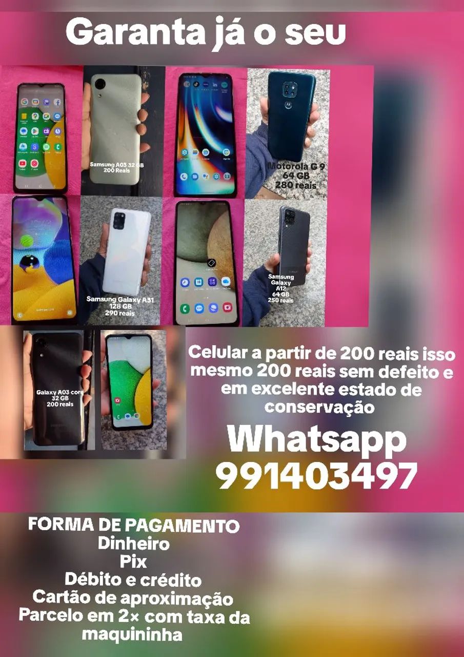 Celular em excelente estado de conservação 