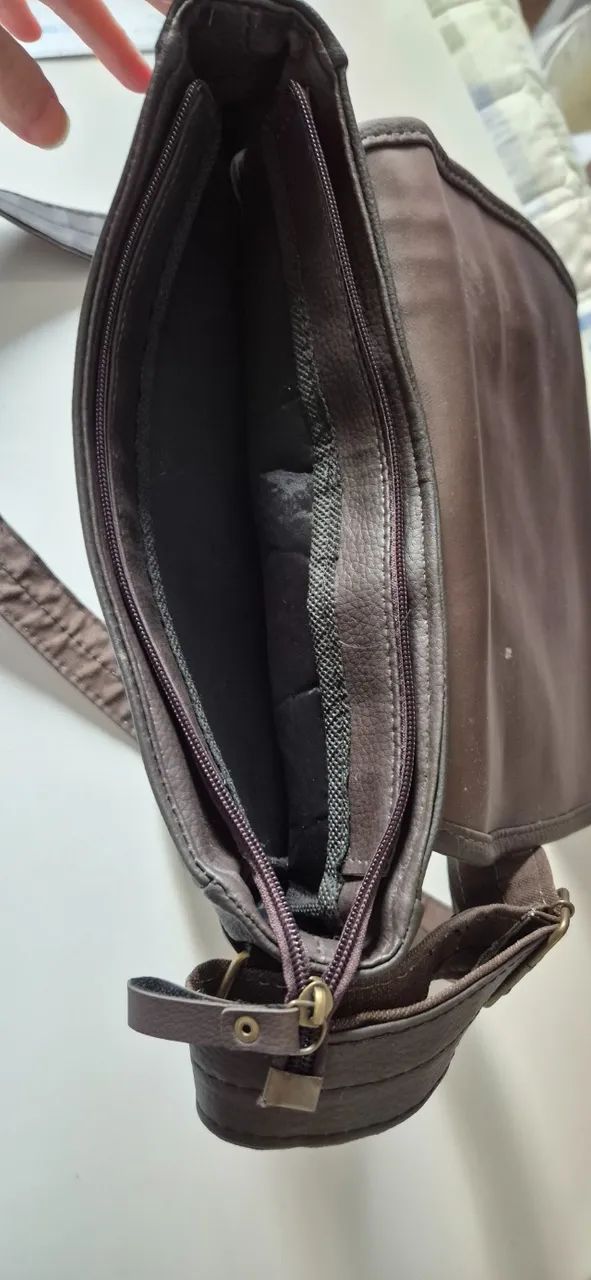 Bolsa de couro masculina  - Foto 2