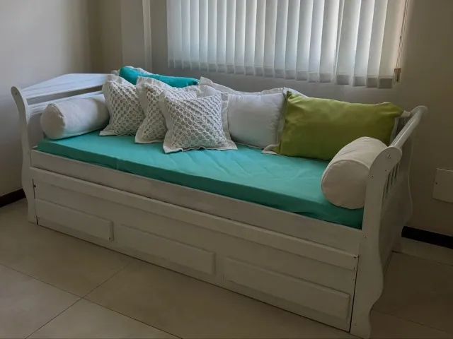 Cama de solteiro bicama + colchão