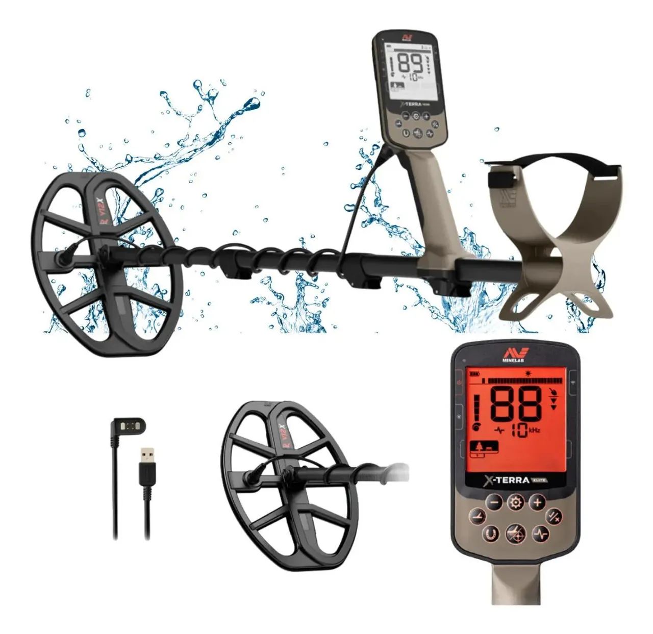 Detector de metais MINELAB X-Terra Elite aprova d'água  