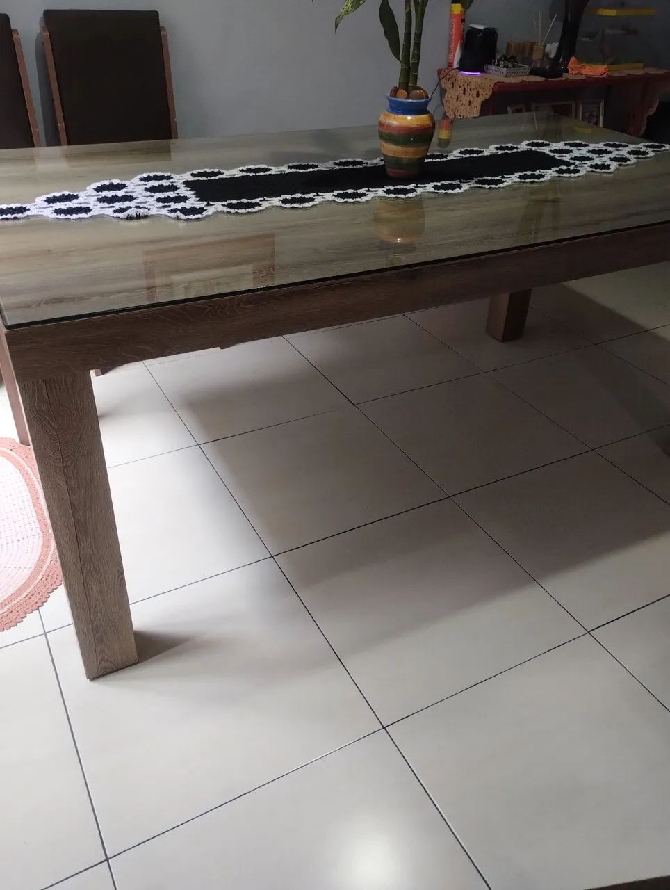 Mesa jantar 8 lugares (MDF) - Foto 3